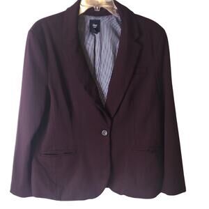 GAP Dark Purple Structured Blazer, Size 16